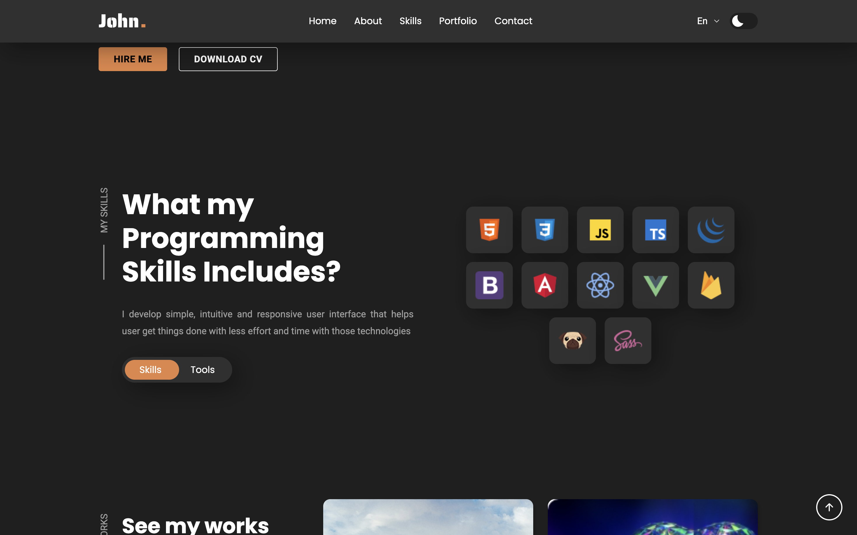 Portfolio Landing Page