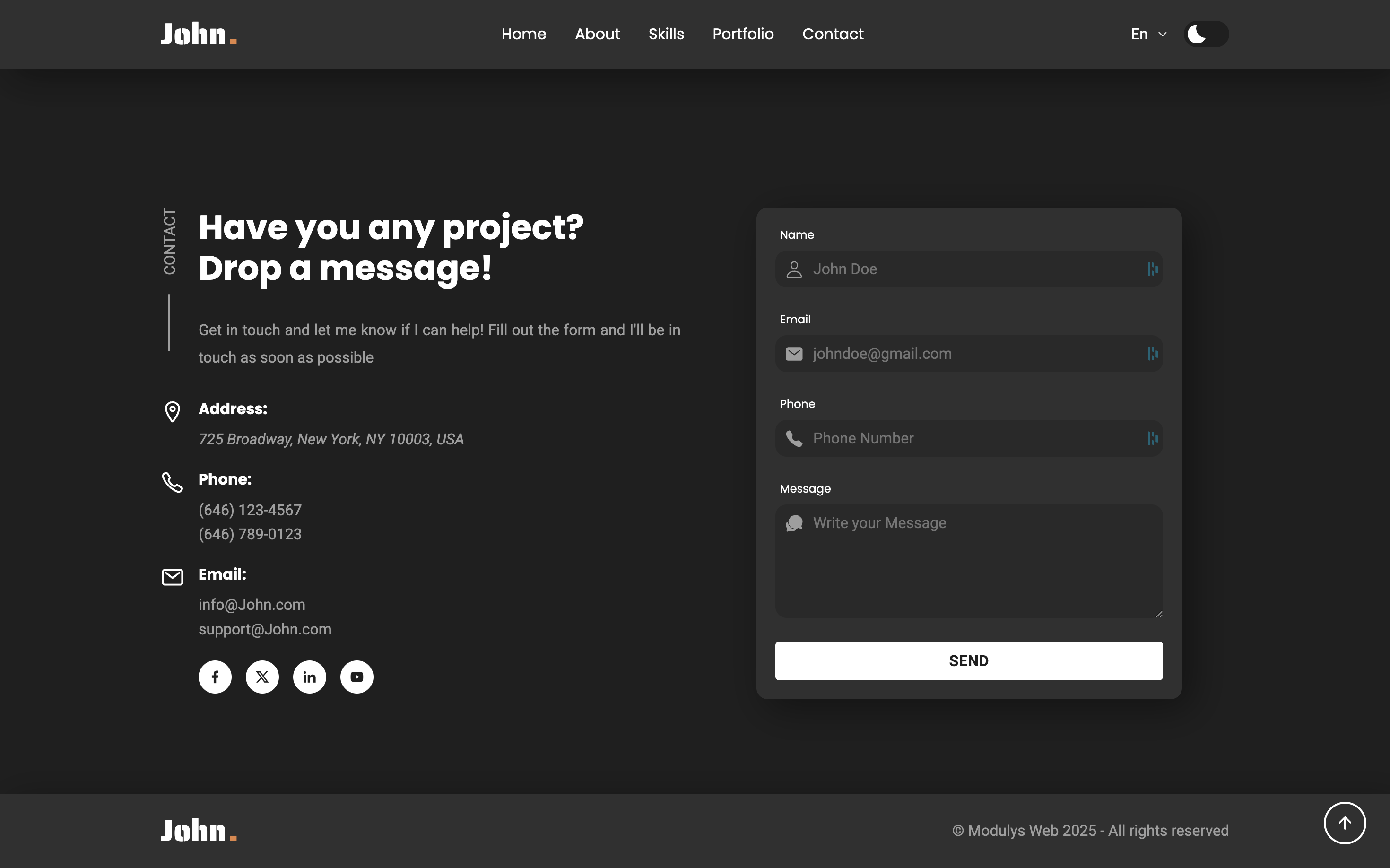 Portfolio Landing Page