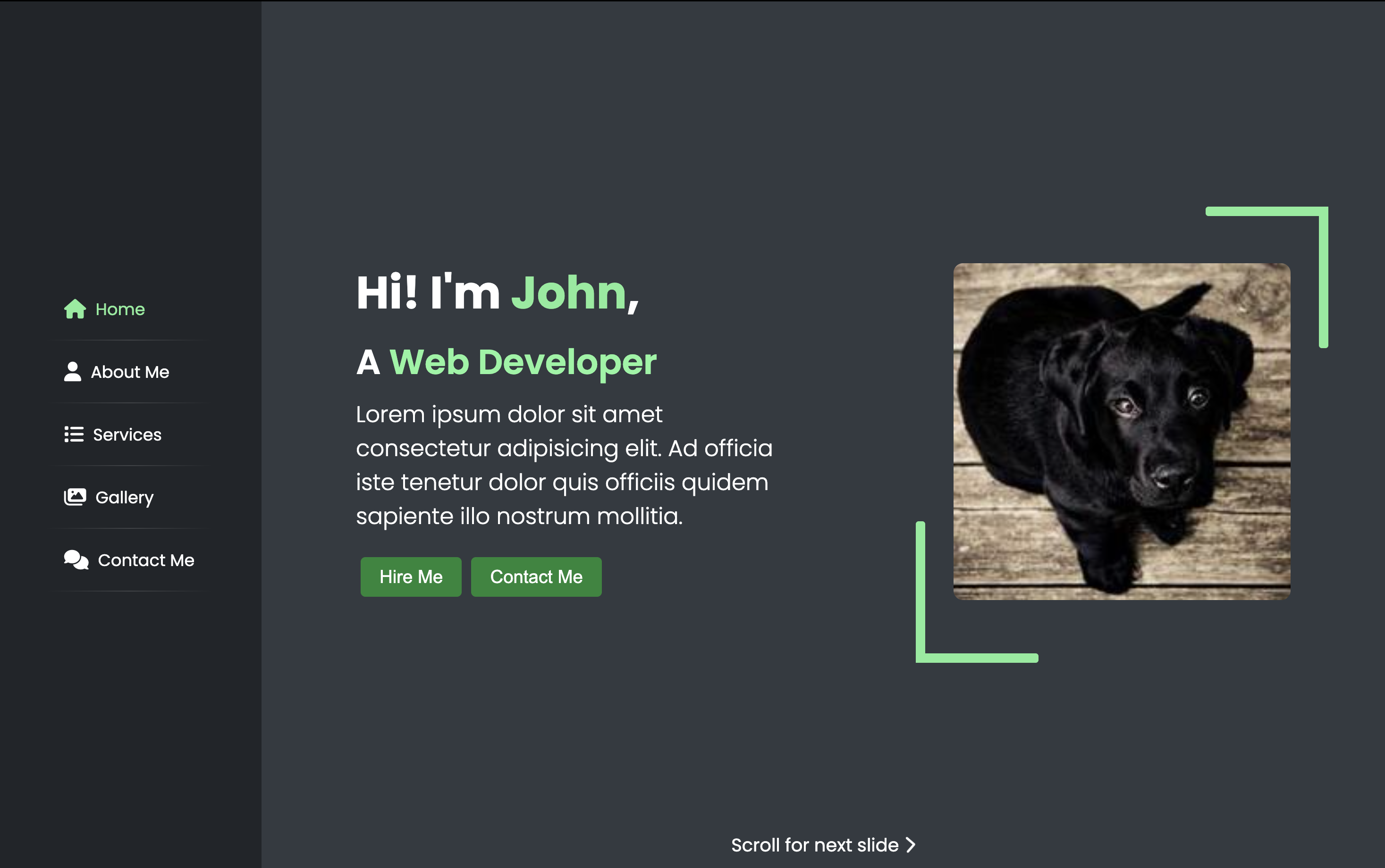 Portfolio Swiper Cube