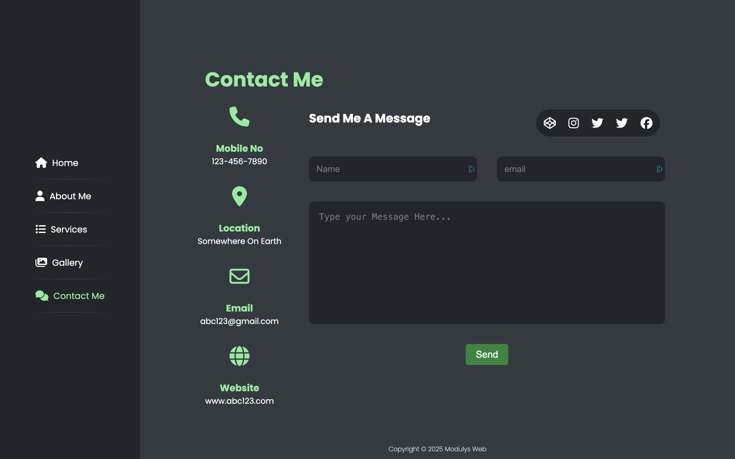 Portfolio Swiper Cube