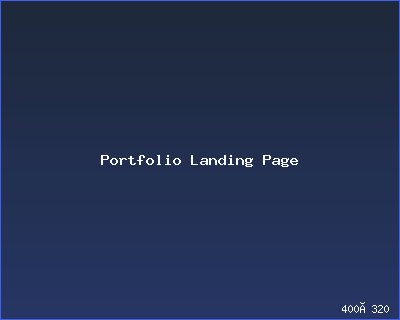 Portfolio Landing Page