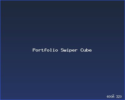 Portfolio Swiper Cube